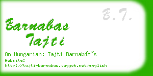 barnabas tajti business card